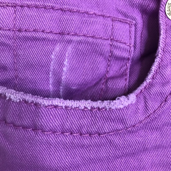 7 FOR ALL MANKIND Jeans Rosebud Purple Distressed - Picture 4 of 15